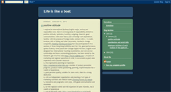 Desktop Screenshot of lifeislikeaboat2010.blogspot.com