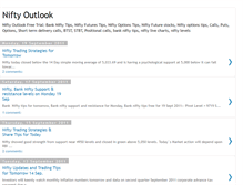 Tablet Screenshot of nifty-market-outlook.blogspot.com