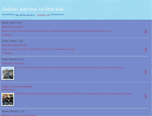 Tablet Screenshot of kidlist.blogspot.com