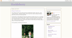 Desktop Screenshot of huckleberryfam.blogspot.com