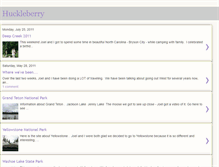 Tablet Screenshot of huckleberryfam.blogspot.com