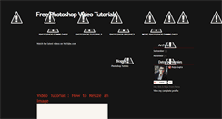 Desktop Screenshot of free-photoshop-video-tutorials.blogspot.com