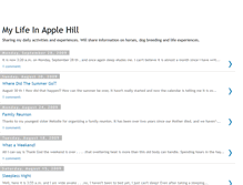 Tablet Screenshot of mylifeinapplehill.blogspot.com