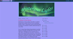 Desktop Screenshot of mysteriouslights.blogspot.com