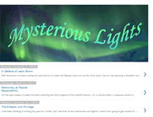 Tablet Screenshot of mysteriouslights.blogspot.com