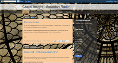 Desktop Screenshot of choralinsight.blogspot.com