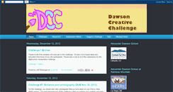 Desktop Screenshot of dawsoncreativechallenge.blogspot.com