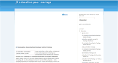 Desktop Screenshot of animationpourmariage-35.blogspot.com