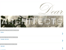 Tablet Screenshot of deararchitects.blogspot.com