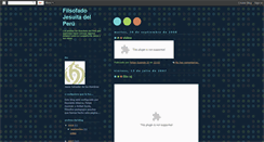 Desktop Screenshot of filosofadojesuitadelperu.blogspot.com