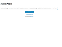 Tablet Screenshot of music-magick.blogspot.com