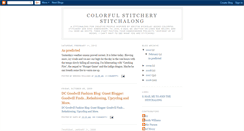 Desktop Screenshot of colorful-stitchery-stitchalong.blogspot.com