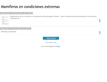 Tablet Screenshot of mamiferosencondicionesextremas.blogspot.com