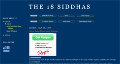 Desktop Screenshot of 18siddha.blogspot.com