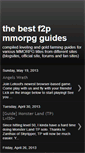 Mobile Screenshot of bestf2pgameguides.blogspot.com