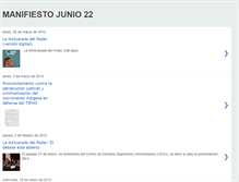 Tablet Screenshot of manifiestojunio22.blogspot.com