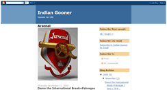 Desktop Screenshot of gunnerindia.blogspot.com