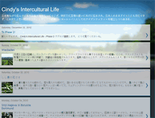 Tablet Screenshot of cindysinterculturallife.blogspot.com