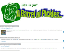 Tablet Screenshot of barrelofpickles.blogspot.com