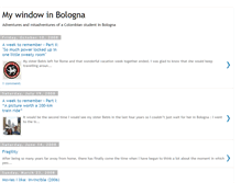 Tablet Screenshot of mywindowinbologna.blogspot.com