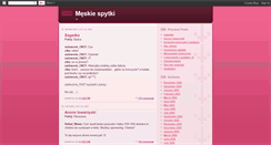 Desktop Screenshot of meskiespytki.blogspot.com