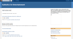 Desktop Screenshot of catholicsinentertainment.blogspot.com