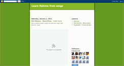 Desktop Screenshot of hebrew4arabs.blogspot.com