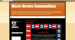 Desktop Screenshot of micro-heroescompendium.blogspot.com