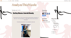 Desktop Screenshot of analyzethisnicole.blogspot.com