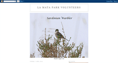 Desktop Screenshot of lamataparkvolunteers.blogspot.com