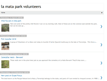 Tablet Screenshot of lamataparkvolunteers.blogspot.com