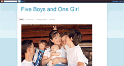 Desktop Screenshot of fiveboysandonegirl.blogspot.com