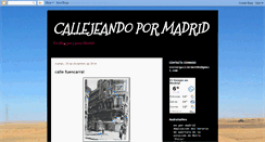 Desktop Screenshot of callejeandopormadrid.blogspot.com