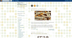 Desktop Screenshot of cigarettesmokingnews.blogspot.com