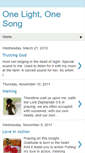Mobile Screenshot of onelightonesong.blogspot.com