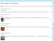 Tablet Screenshot of onelightonesong.blogspot.com