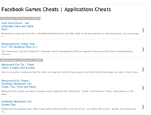 Tablet Screenshot of facebookgamescheats.blogspot.com