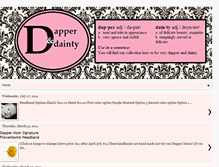 Tablet Screenshot of dapperanddainty.blogspot.com