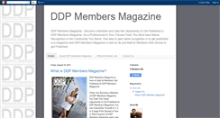 Desktop Screenshot of ddpmembersmagazine.blogspot.com