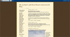 Desktop Screenshot of leclaire4english.blogspot.com