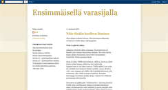 Desktop Screenshot of ensimmaisellavarasijalla.blogspot.com