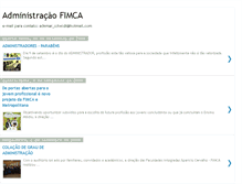 Tablet Screenshot of administracaofimca.blogspot.com