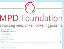 Tablet Screenshot of mpdfoundation.blogspot.com