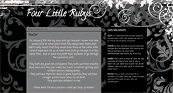 Desktop Screenshot of fourlittlerubys.blogspot.com