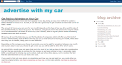 Desktop Screenshot of advertise-with-my-car.blogspot.com