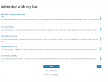 Tablet Screenshot of advertise-with-my-car.blogspot.com
