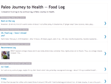 Tablet Screenshot of journey2fitnessfoodlog.blogspot.com