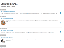 Tablet Screenshot of counting-beans.blogspot.com