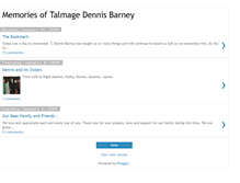 Tablet Screenshot of memoriesoftalmagedennisbarney.blogspot.com