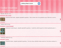 Tablet Screenshot of cookiecreations.blogspot.com